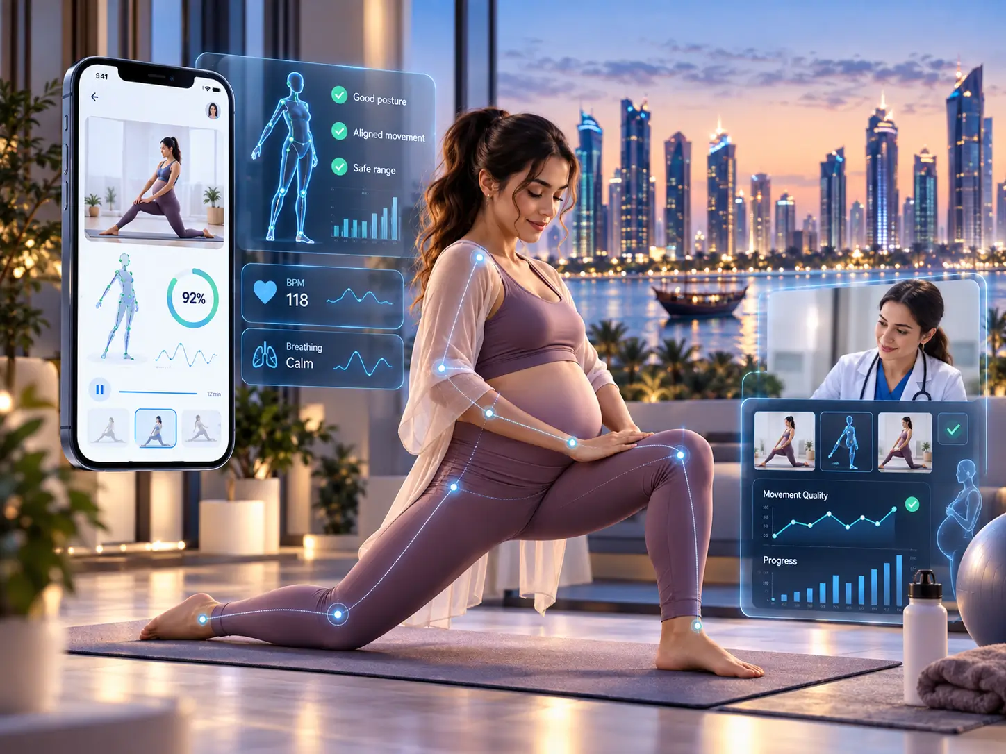 AvinaMama AI-supported pregnancy exercise