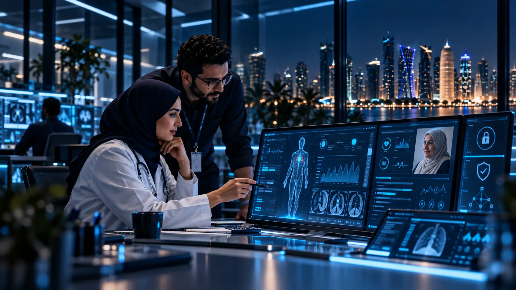 Human-centered artificial intelligence in healthcare with clinician oversight and secure digital health systems