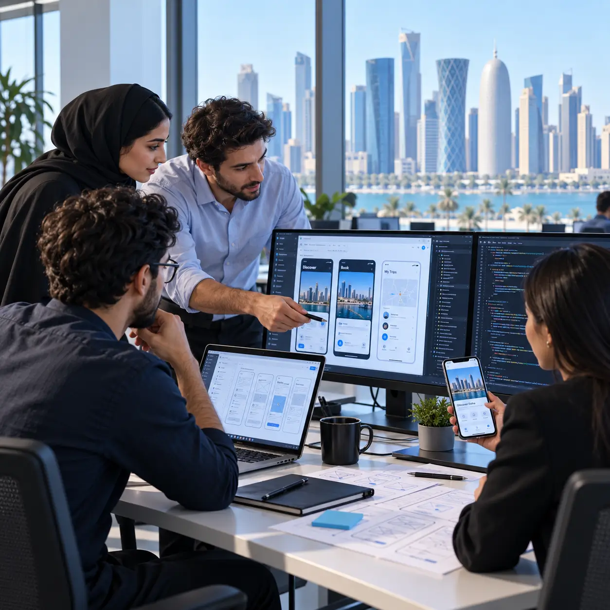 Software and mobile product development workspace